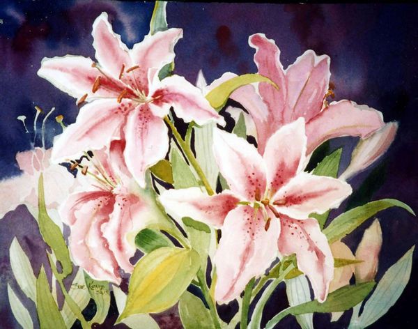 Painted Lilies Set 09 - 71 x A4 Pages to Download